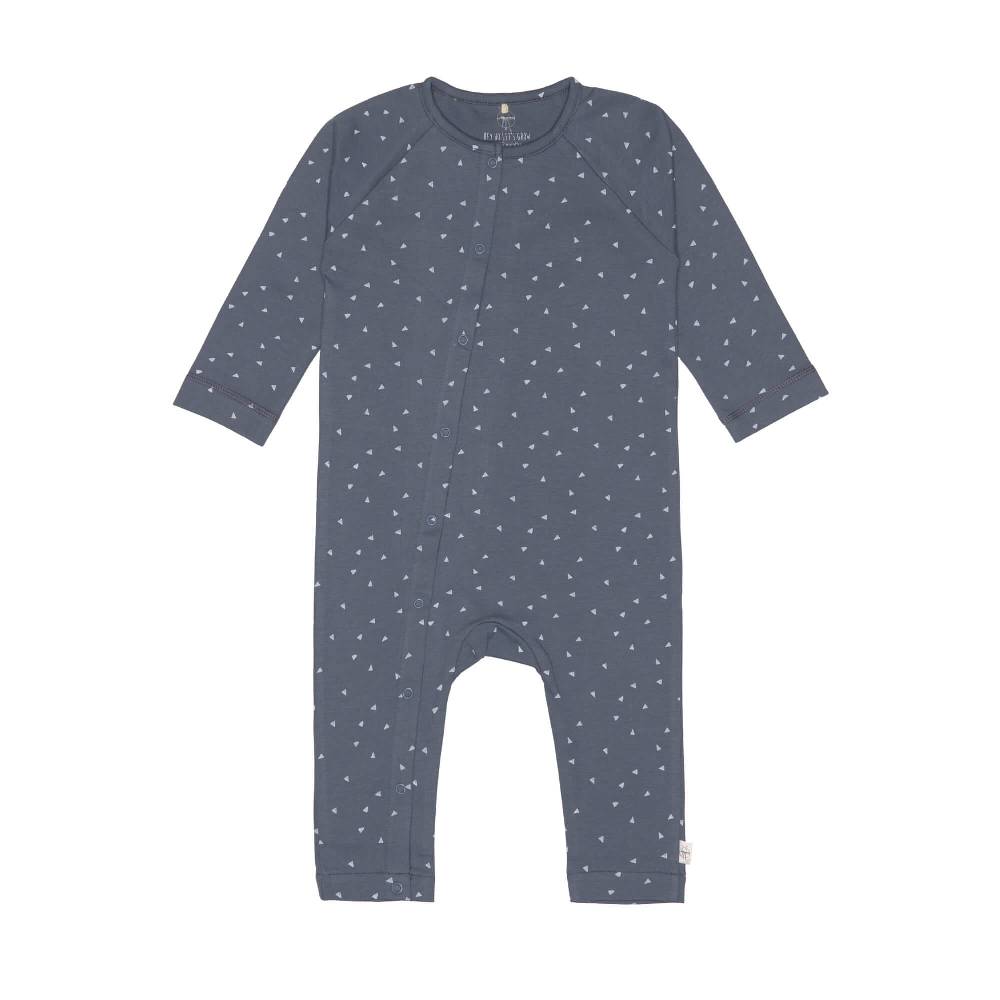 Lässig Baby Schlafanzug - Bio Baumwolle, Triangle, Blau