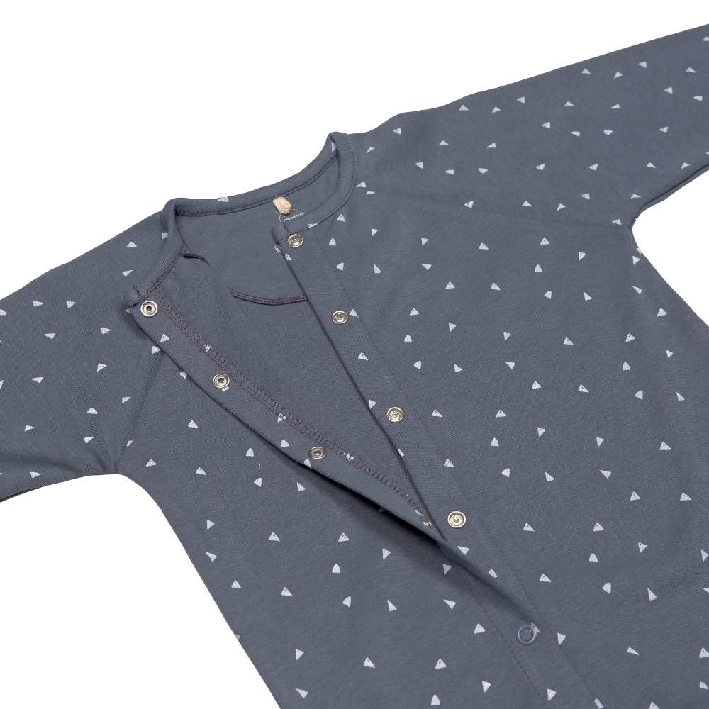 Lässig Baby Schlafanzug - Bio Baumwolle, Triangle, Blau Bis zu 65% Rabatt