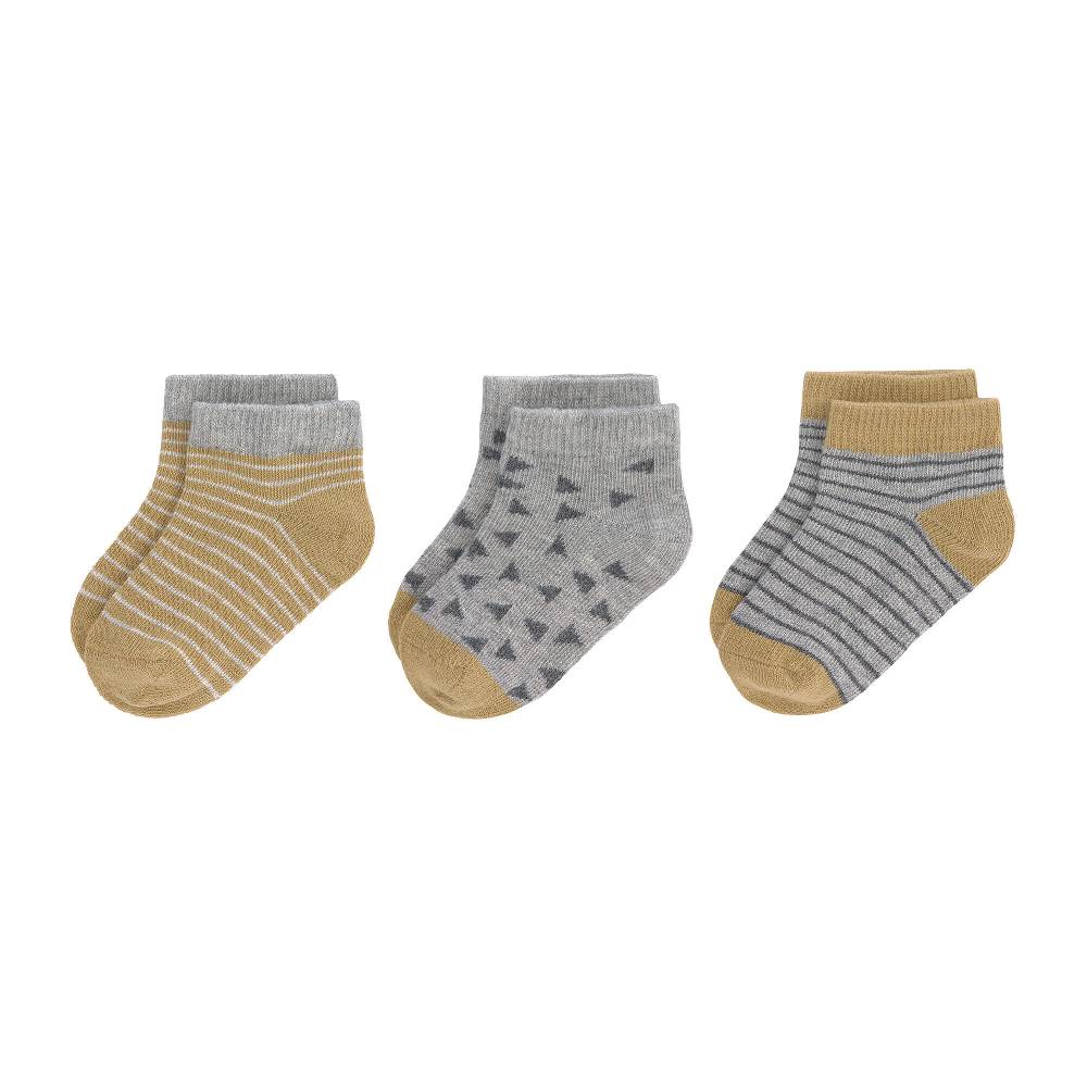 Lässig Kinder Sneaker Socken (3er-Set), Curry