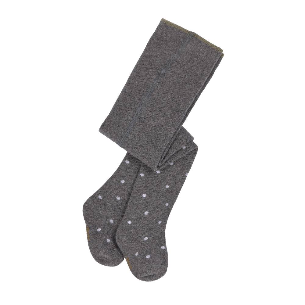 Lässig Strumpfhose - Tights GOTS, Dots Anthracite