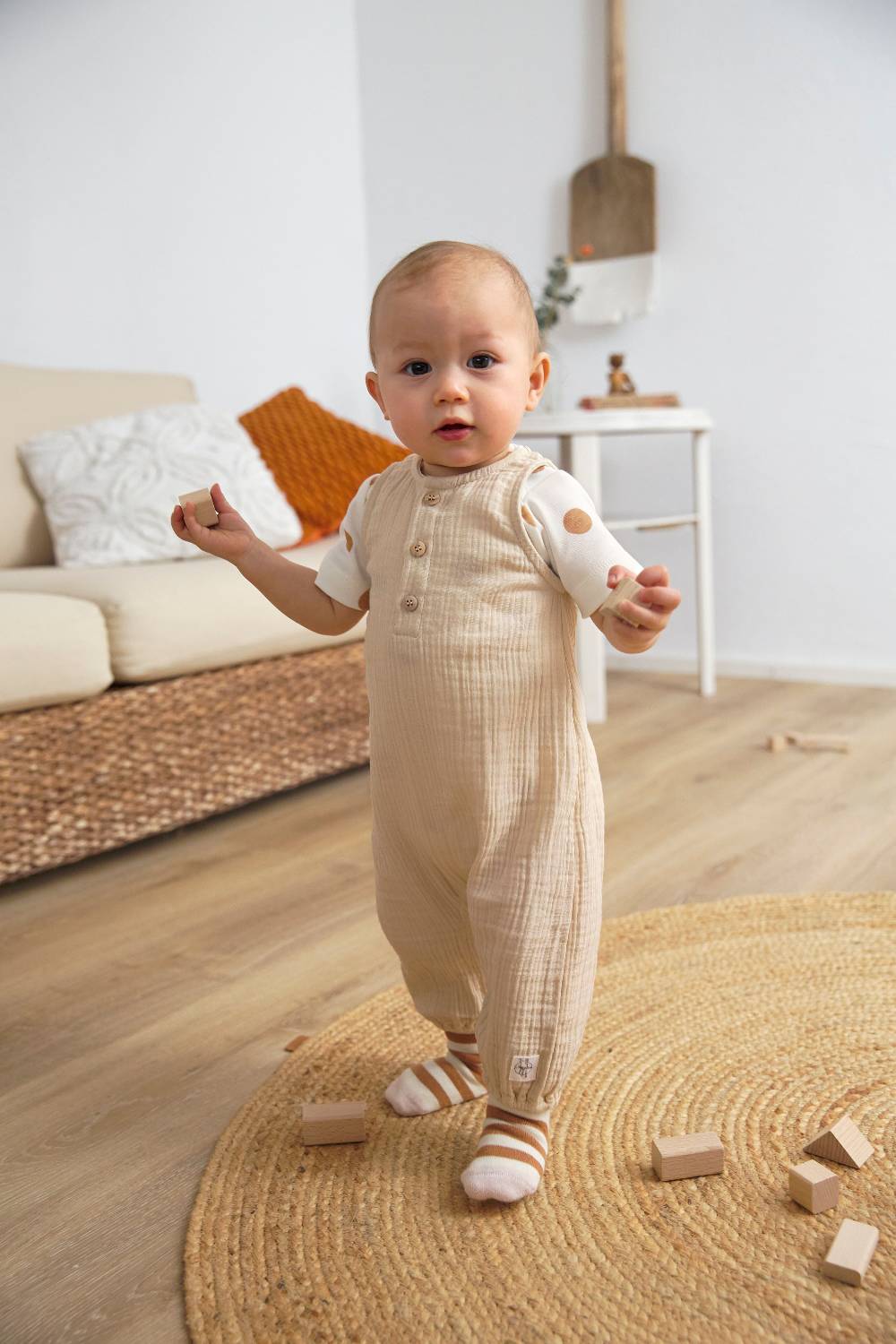 Lässig Kinder Antirutsch-Socken (2er-Set), Rosa Karamell Im Verkauf