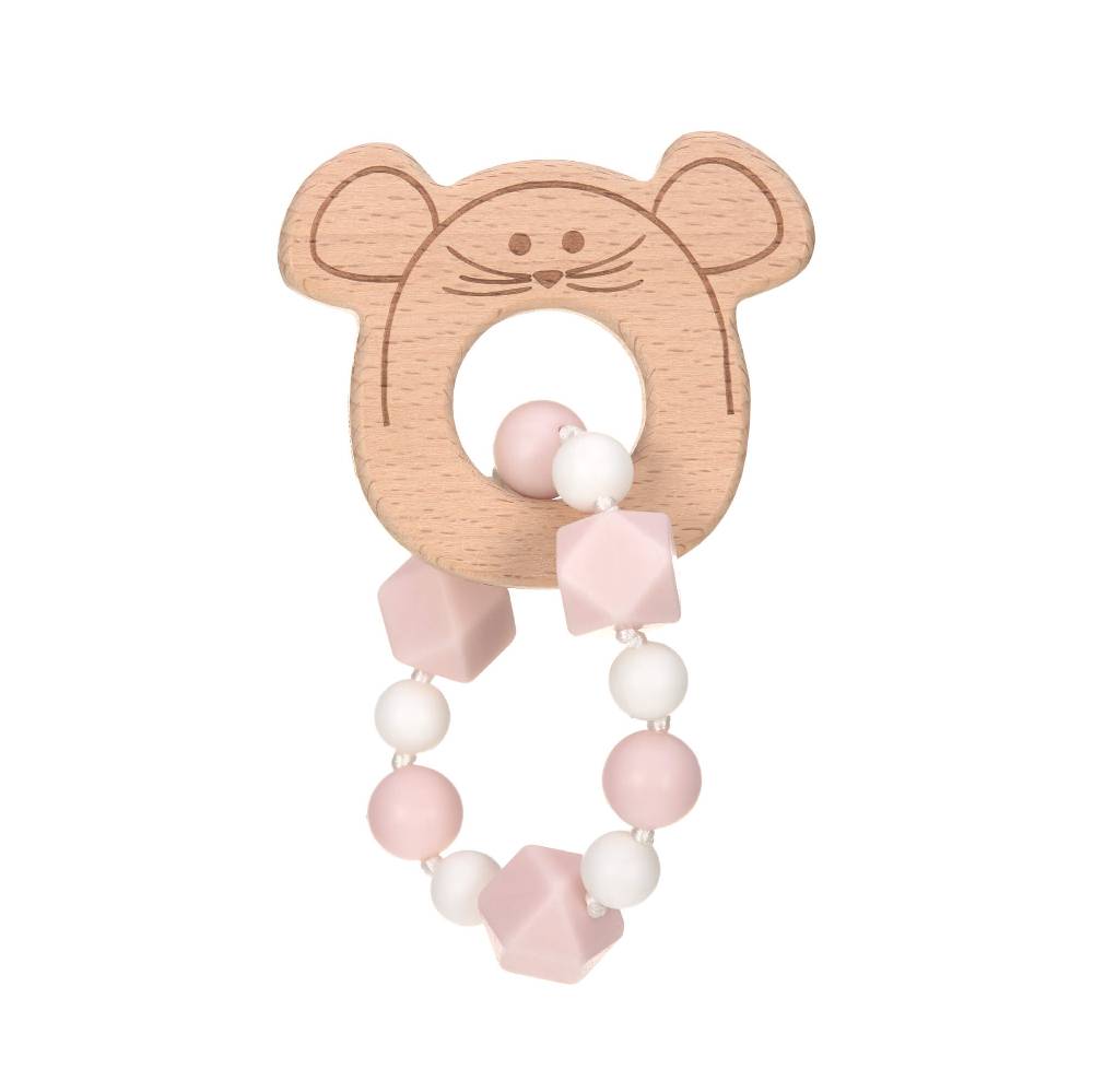 Lässig Greifling mit Beißhilfe - Teether Bracelet, Little Chums Mouse