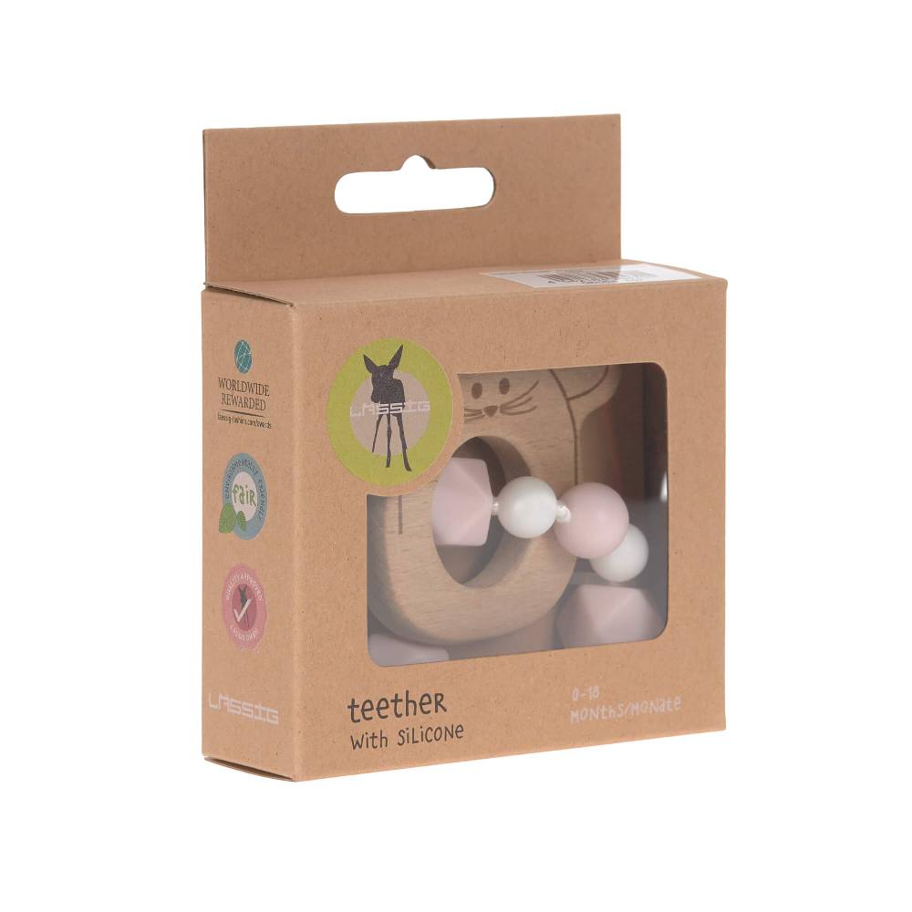 Lässig Greifling mit Beißhilfe - Teether Bracelet, Little Chums Mouse zollfrei