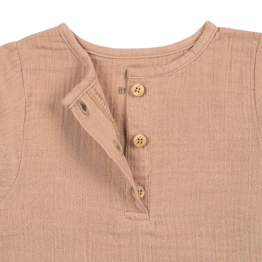 Lässig Musselin Langarmshirt - Bio Baumwolle, Orange Verkauf