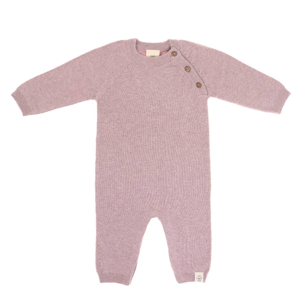 Lässig Baby Strampler - gestrickter Overall, Rosa