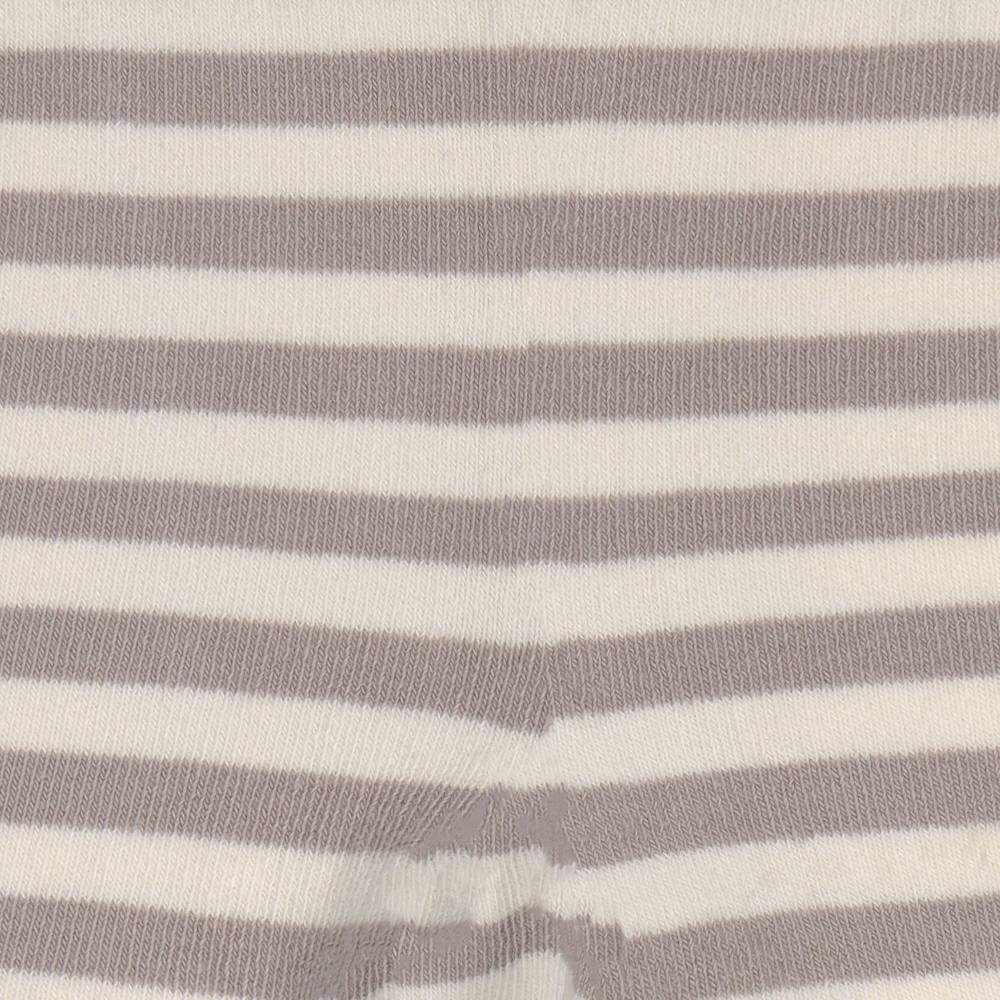 Lässig Strumpfhose GOTS - Tights, Streifen Taupe Weiß Blitzverkäufe