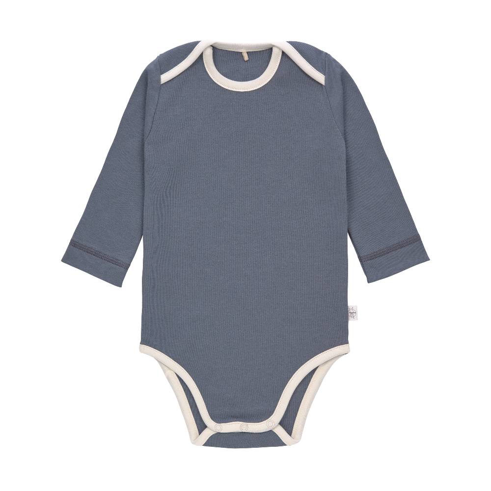 Lässig Baby Body (2er Set) langarm - Bio Baumwolle, Blau Limitierter Zeitrabatt