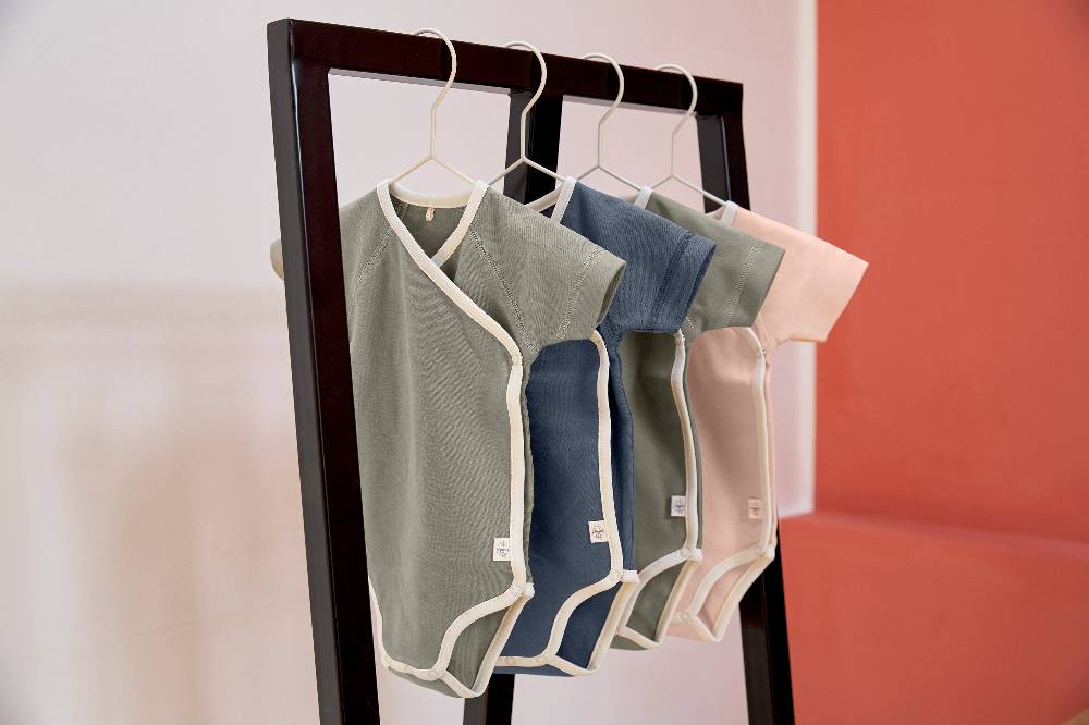 Lässig Baby Body (2er Set) langarm - Bio Baumwolle, Blau Limitierter Zeitrabatt