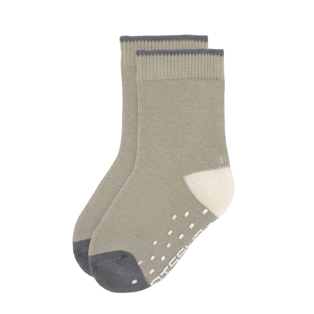 Lässig Kinder Antirutsch-Socken (2er-Set), Anthrazit Oliv Fabrik Onlineshop