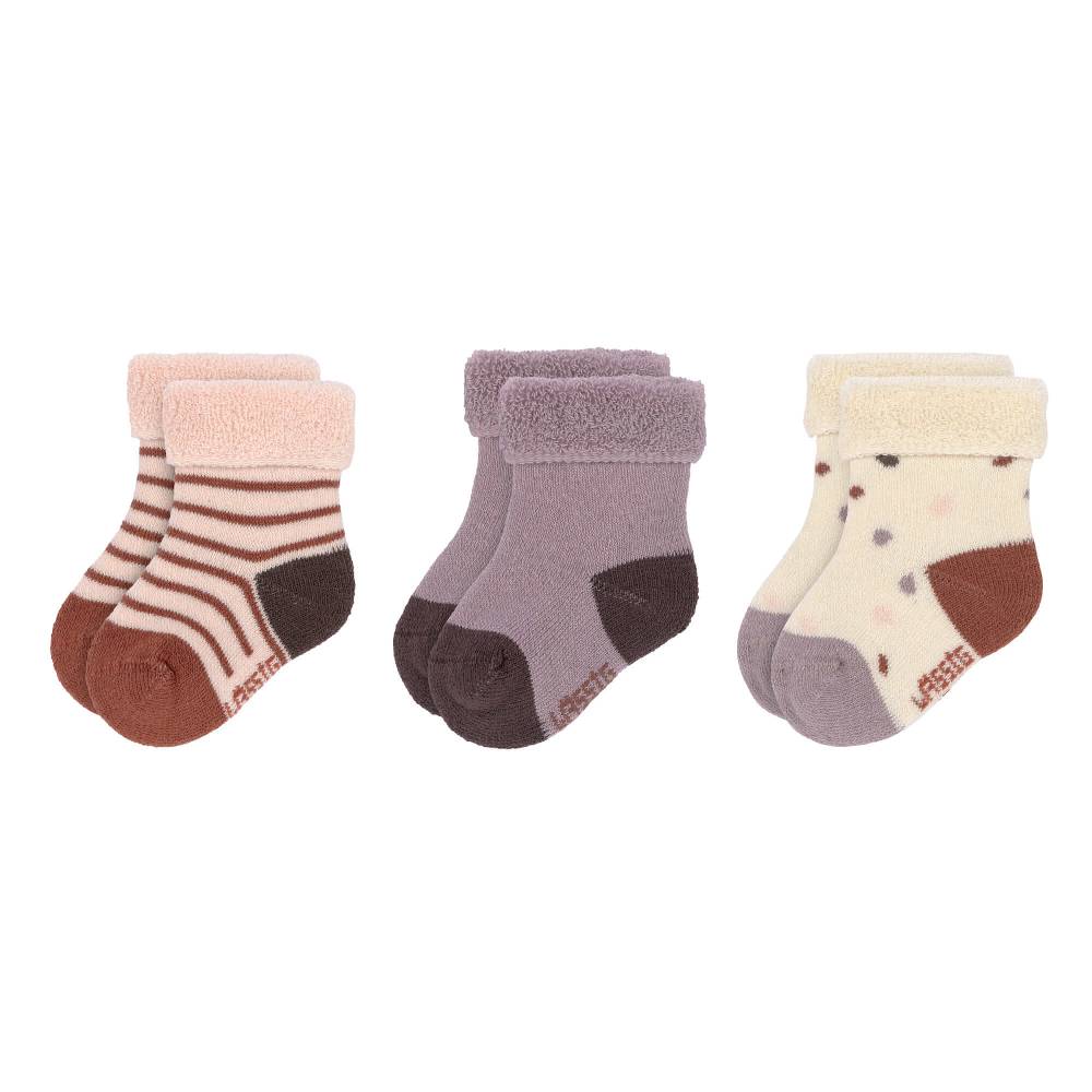 Lässig Babysocken (3er-Set), Tiny Farmer Lila