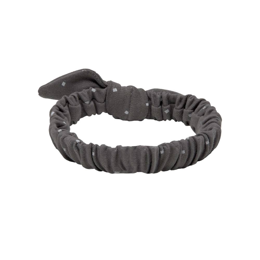 Lässig Stirnband Baby - Bio Baumwolle, Punkte, Anthrazit Günstig kaufen