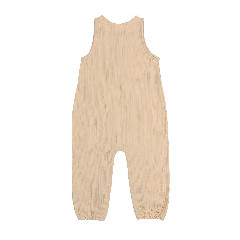Lässig Baby Jumpsuit - Bio Baumwolle, Nature, Beige Preisnachlass