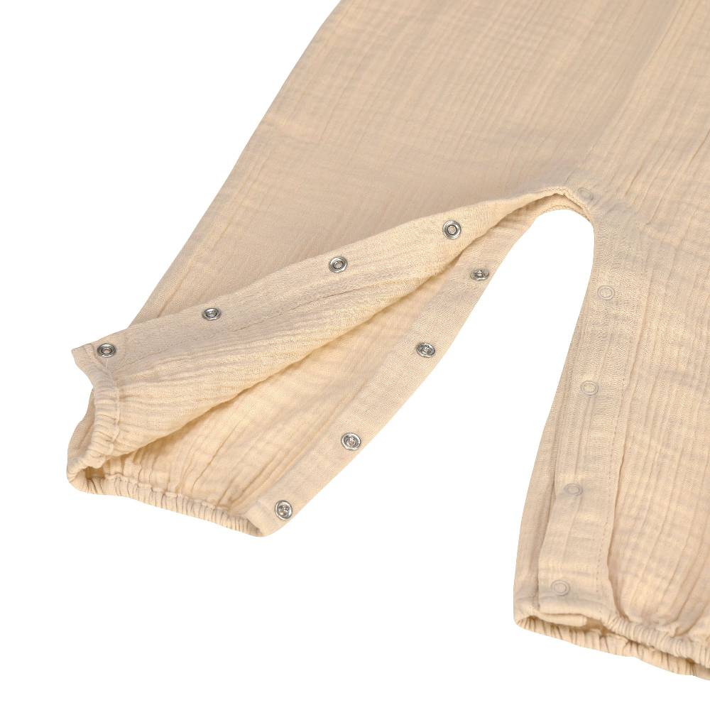 Lässig Baby Jumpsuit - Bio Baumwolle, Nature, Beige Preisnachlass