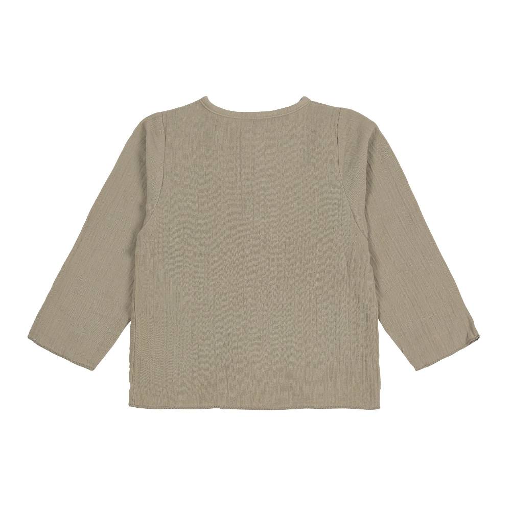 Lässig Baby Langarmshirt - Bio Baumwolle, Oliv Black Friday