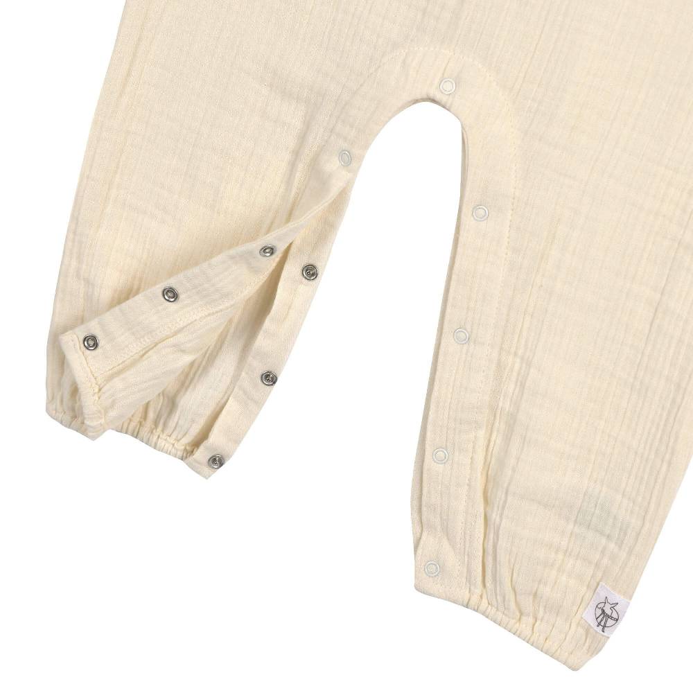 Lässig Musselin Jumpsuit - Bio Baumwolle, Hellgelb Vatertagsangebot