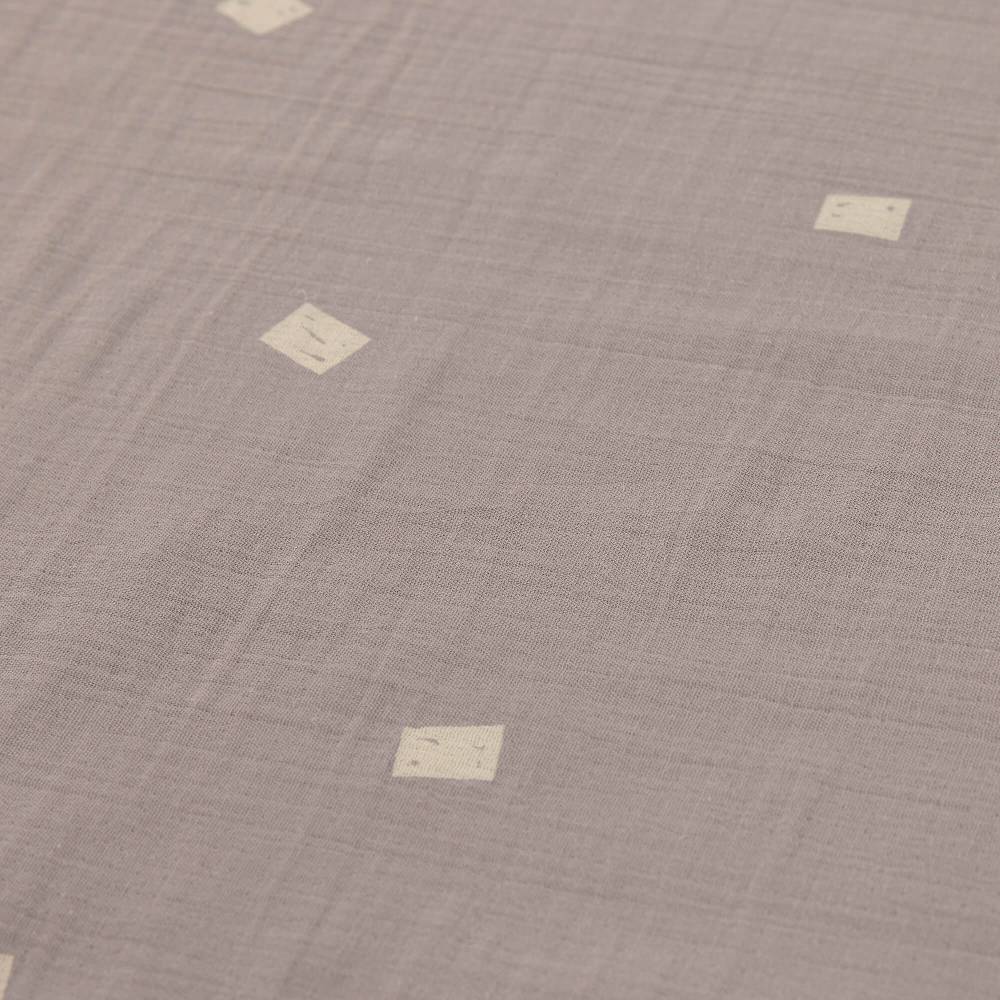Lässig Babydecke - Bio Baumwolle, Blocks Taupe, Grau Jubiläumsangebot
