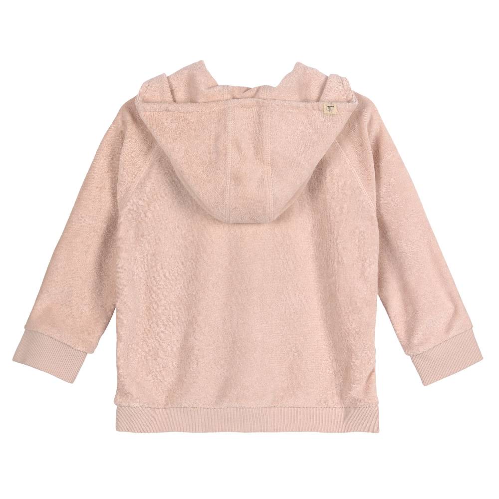 Lässig Frottee Jacke Kinder - Powder Pink, Rosa Heißer Verkauf