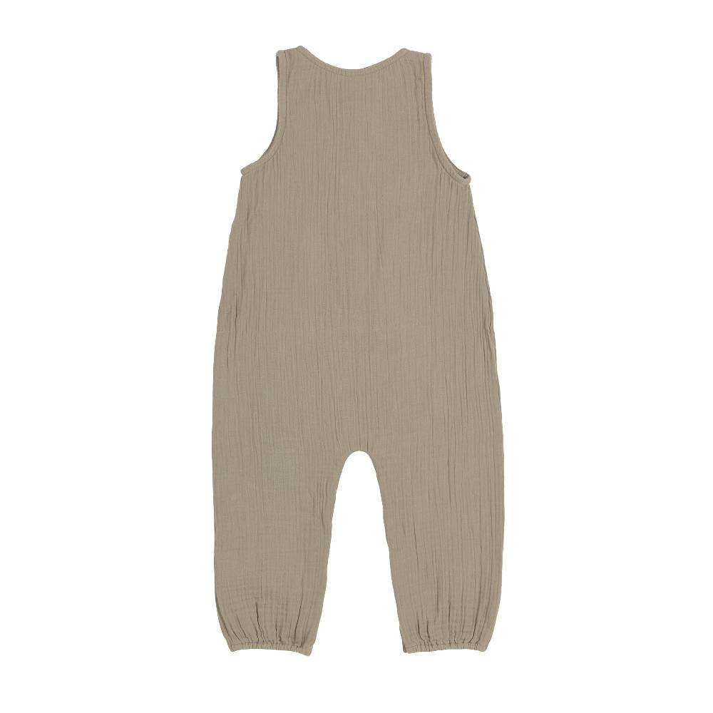 Lässig Baby Jumpsuit - Bio Baumwolle, Oliv Neueste Mode