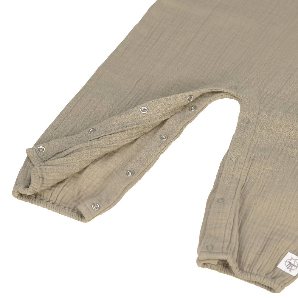 Lässig Baby Jumpsuit - Bio Baumwolle, Oliv Neueste Mode