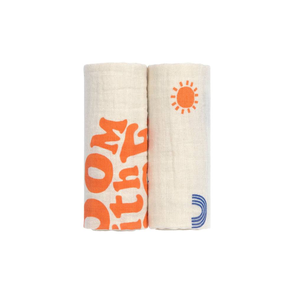 Lässig Mulltücher 2er Set M - Nature, Beige Online Outlet