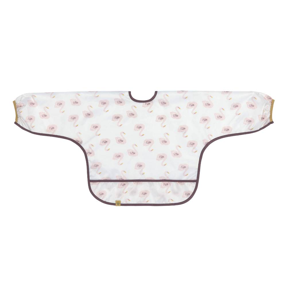 Lässig Ärmellätzchen - Bib Long Sleeve, Little Water Swan