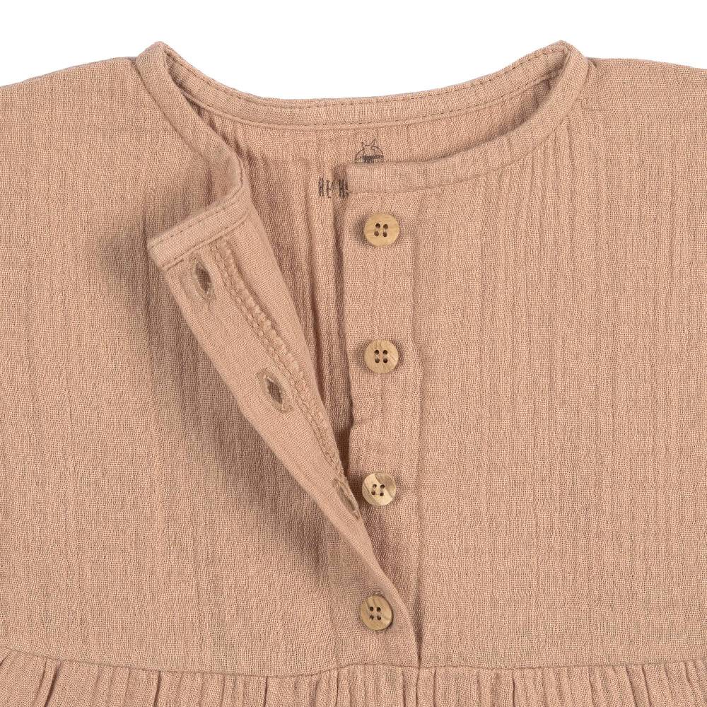 Lässig Musselin Kinderkleid - Bio Baumwolle, Orange Exklusive Angebote