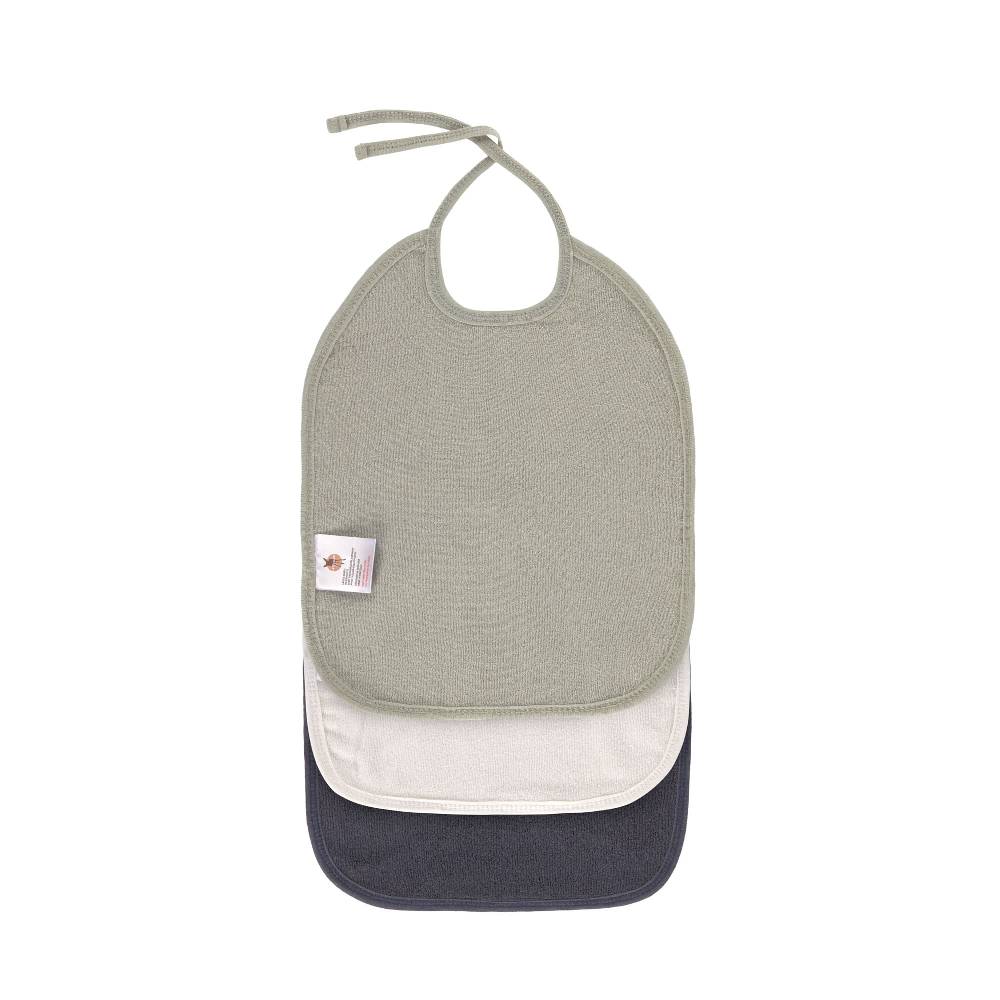 Lässig Mull Lätzchen (3 Stk) - Bib, Olive Milky Navy Große Rabatte