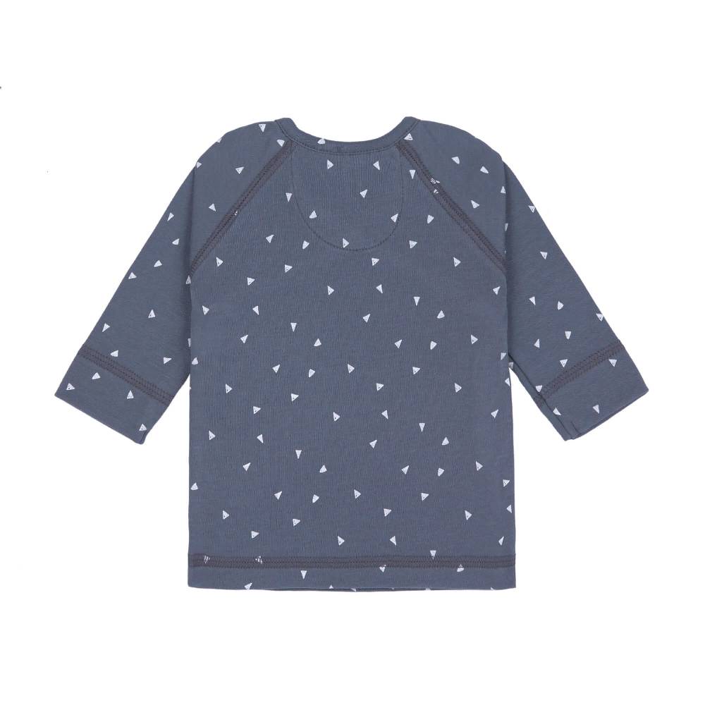 Lässig Baby Wickelshirt - Bio Baumwolle, Triangle, Blau Super Sparpreis