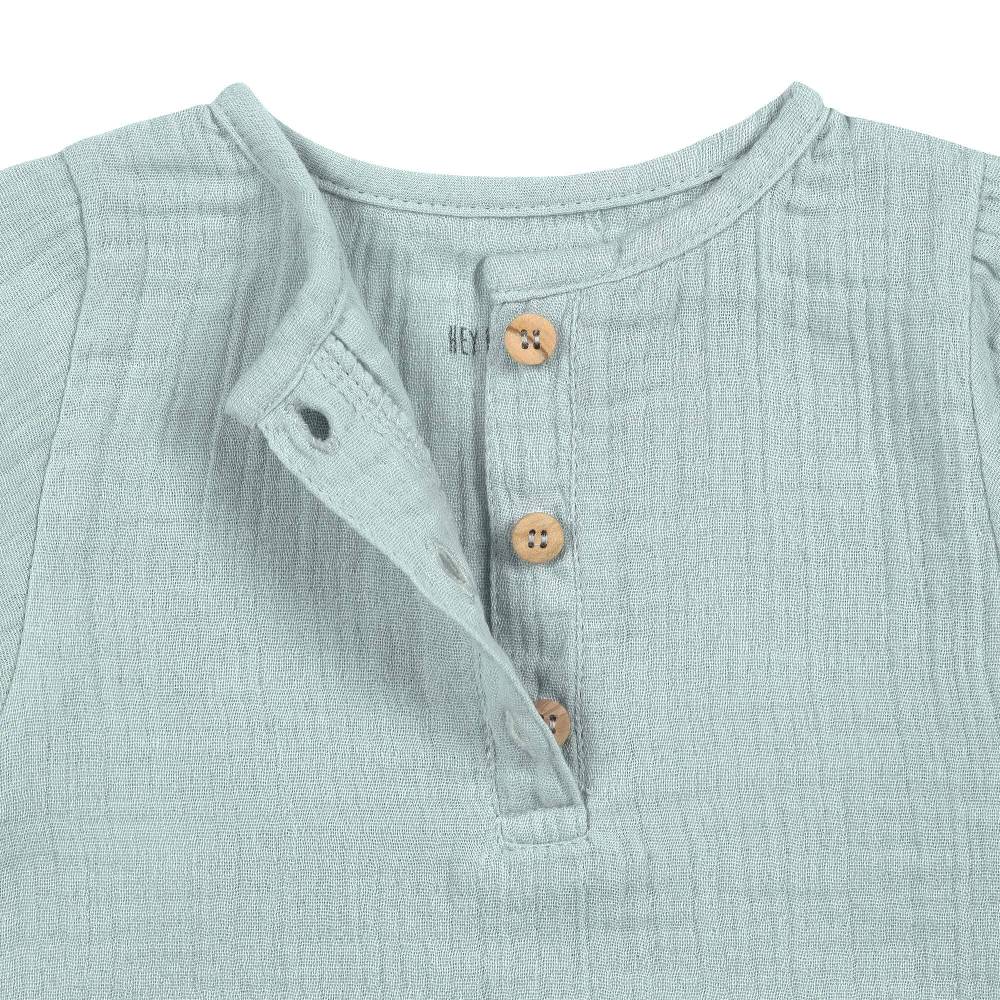 Lässig Musselin Langarmshirt - Bio Baumwolle, Silbergrau Bis zu 65% Rabatt