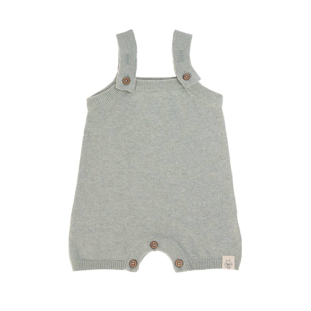 Lässig Baby Strampler - gestrickter Jumpsuit, Salbei