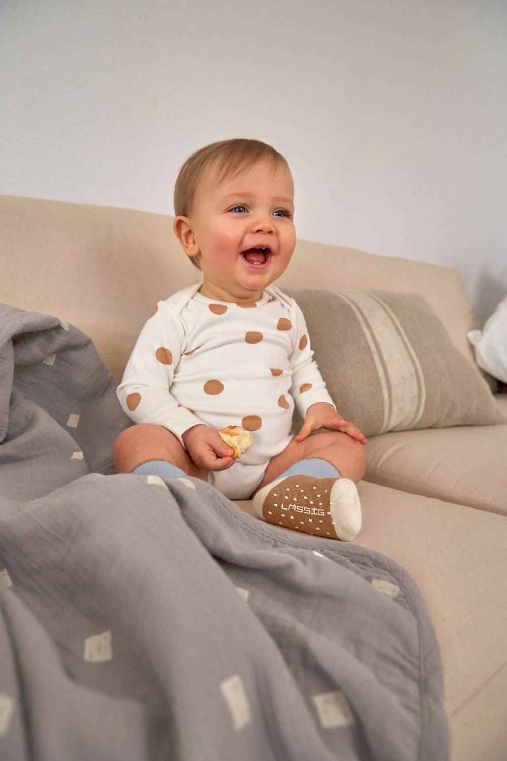 Lässig Kinder Socken 3er-Set, Hellblau Karamell Discount Store für neue Produkte