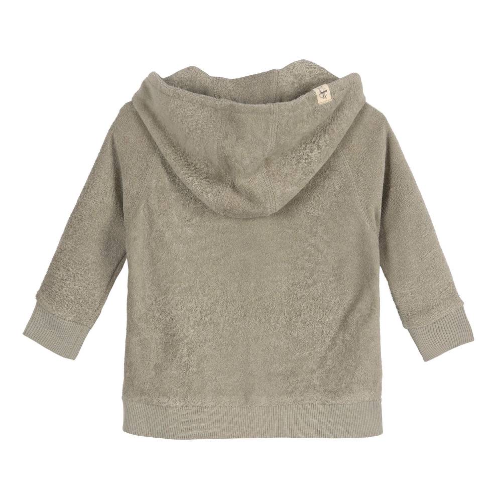 Lässig Frottee Jacke Kinder, Oliv Fabrikladen