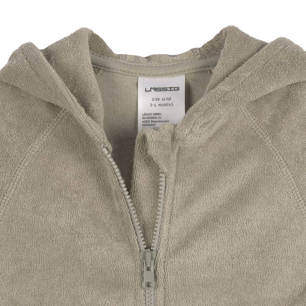 Lässig Frottee Jacke Kinder, Oliv Fabrikladen