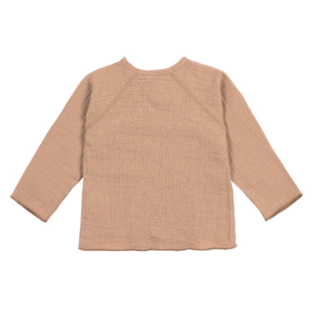Lässig Musselin Wickelshirt - Bio Baumwolle, Orange Fabrik Onlineshop