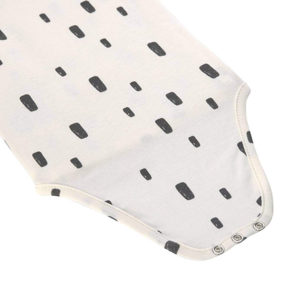 Lässig Baby Wickelbody langarm - Bio Baumwolle, Rechtecke, Weiß Sonderangebot