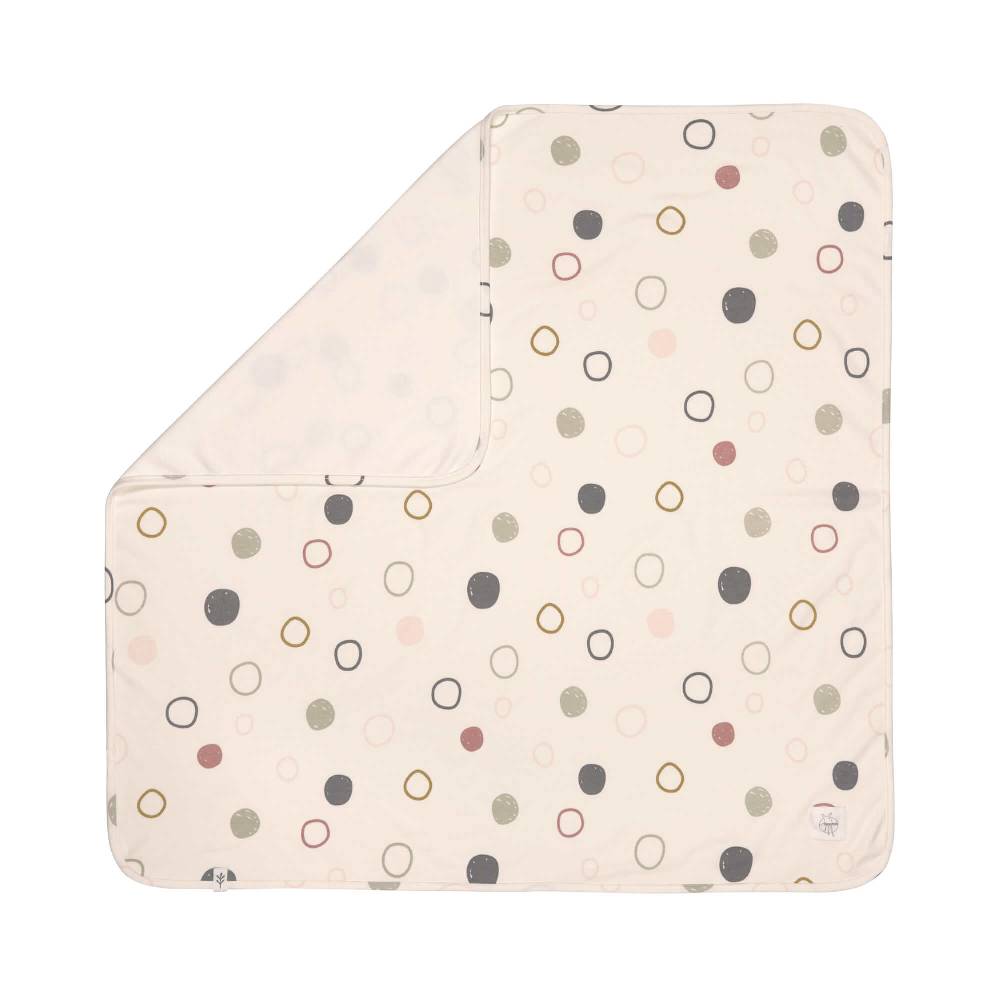 Lässig Babydecke - Bio Baumwolle, Circles Offwhite