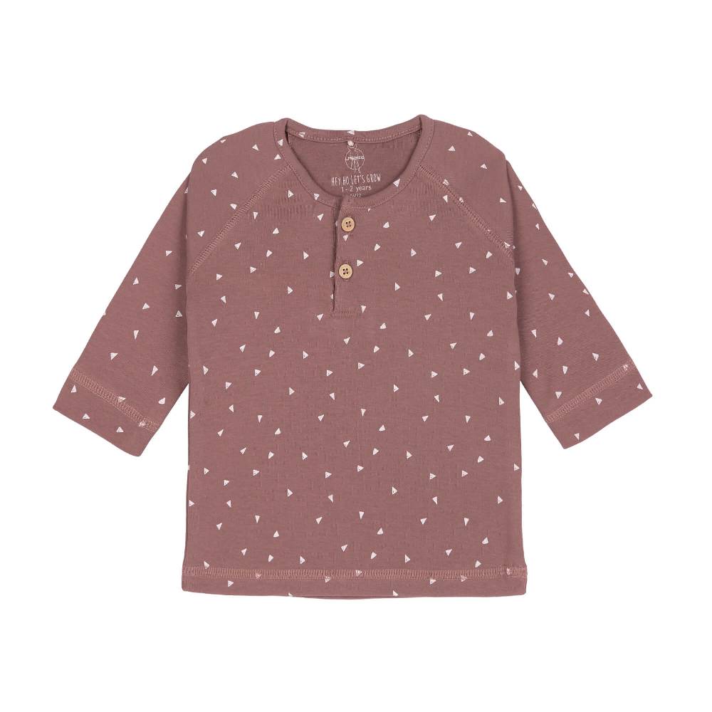 Lässig Baby Langarmshirt - Bio Baumwolle, Triangle, Cinnamon