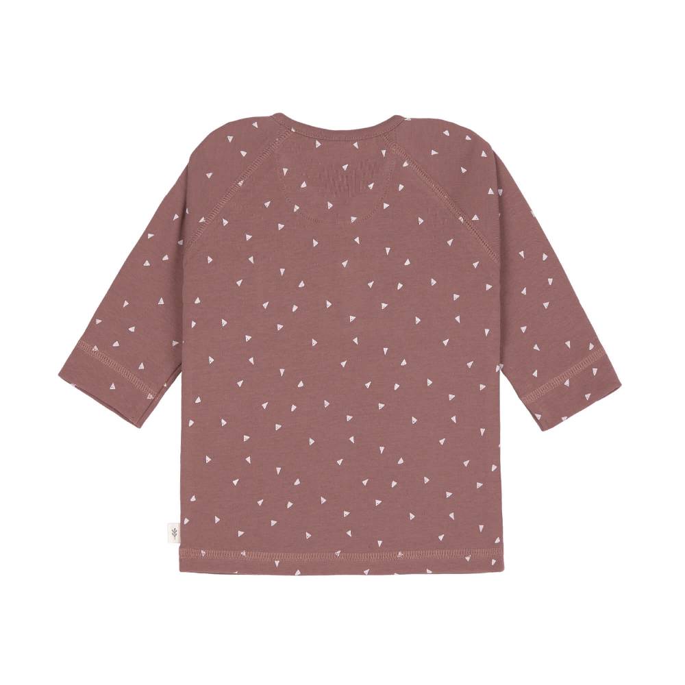 Lässig Baby Langarmshirt - Bio Baumwolle, Triangle, Cinnamon Kostenlose Rückgabe