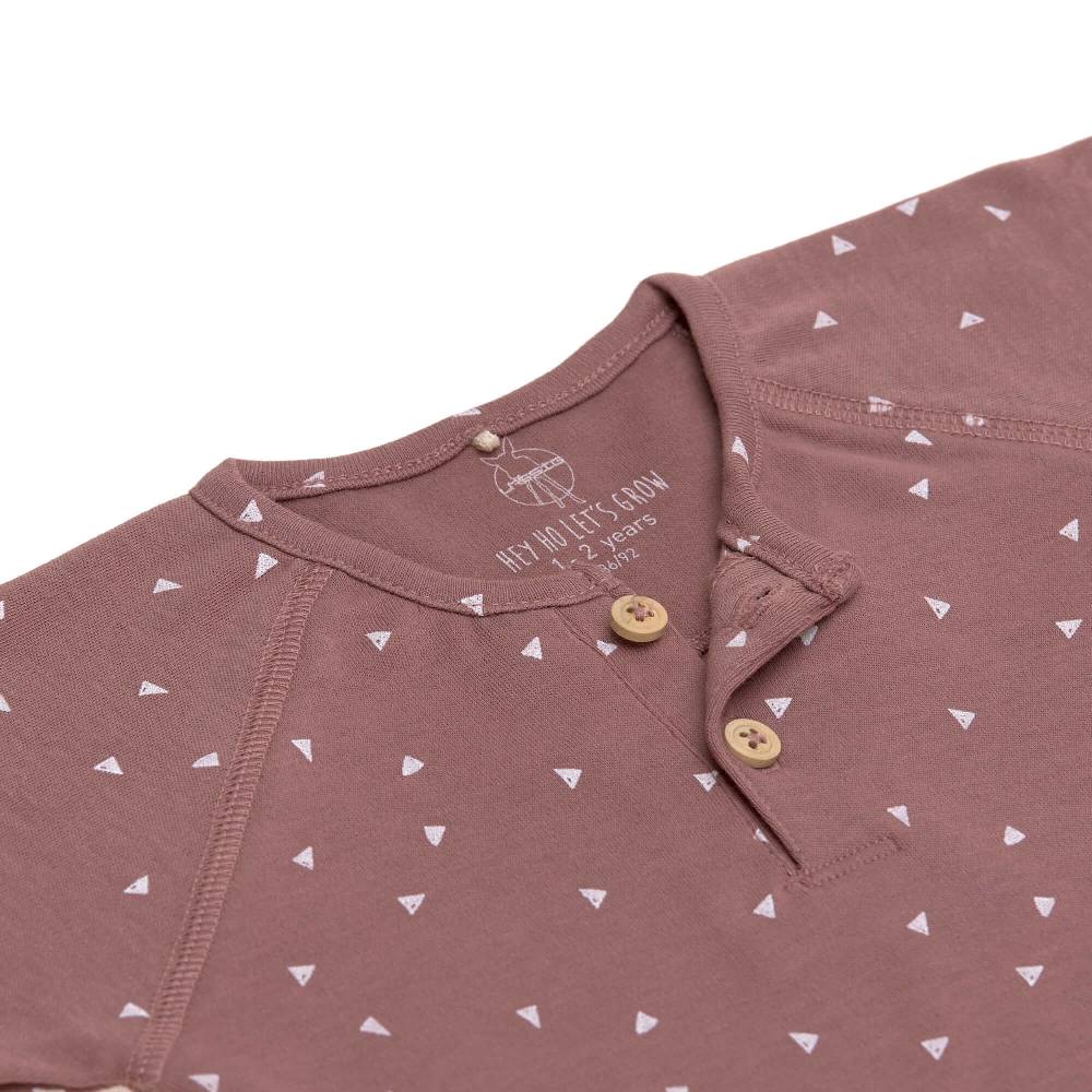 Lässig Baby Langarmshirt - Bio Baumwolle, Triangle, Cinnamon Kostenlose Rückgabe