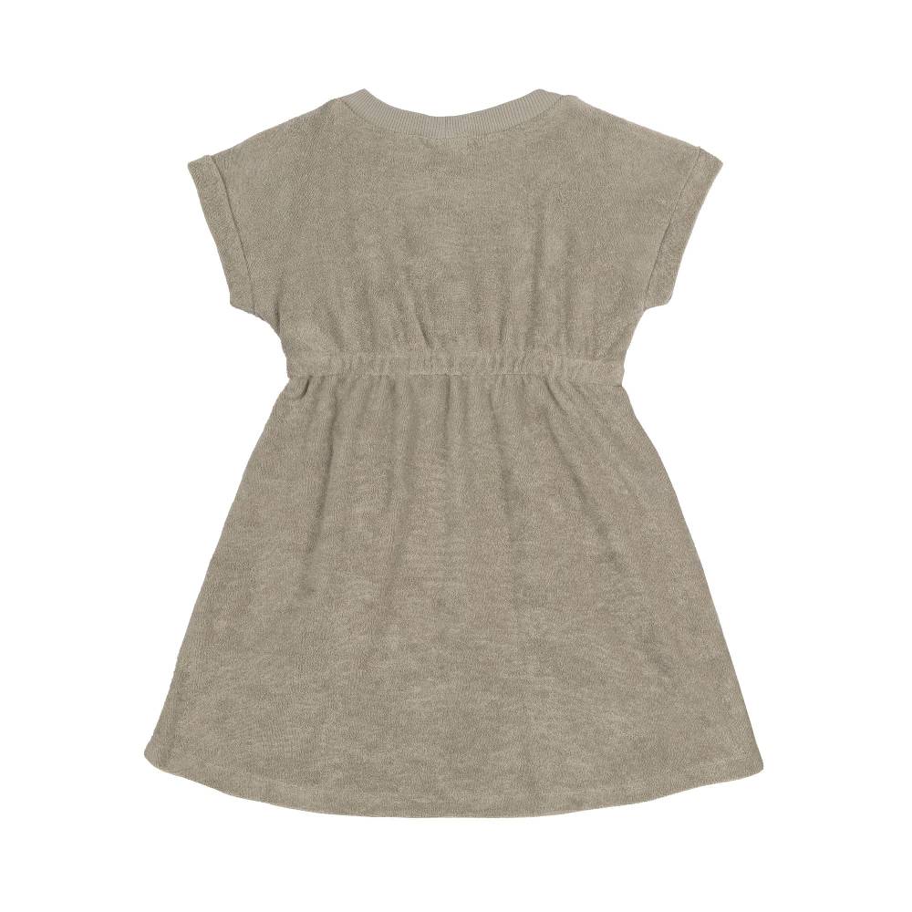 Lässig Frottee Kleid Kinder, Oliv Begrenzte Freigabe