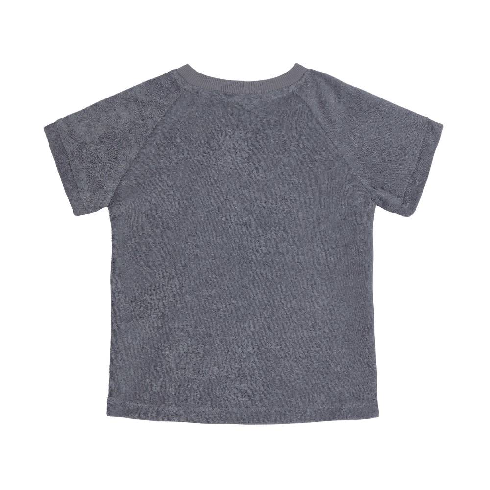 Lässig Frottee T-Shirt Kinder, Anthrazit Letzte 2 Tage