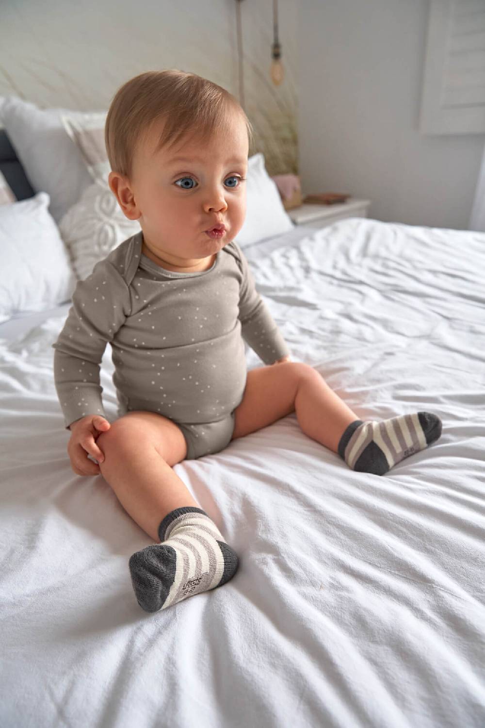Lässig Kinder Socken 3er-Set, Anthrazit Taupe Sonderangebot der Fabrik