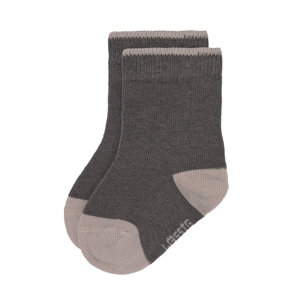 Lässig Kinder Socken 3er-Set, Anthrazit Taupe Sonderangebot der Fabrik