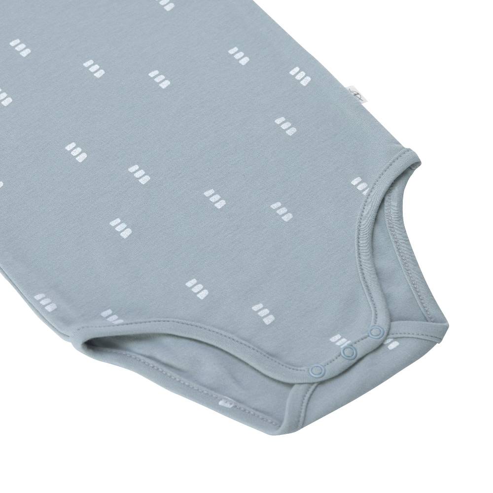 Lässig Baby Body langarm - Bio Baumwolle, Blocks, Hellblau Hotsell
