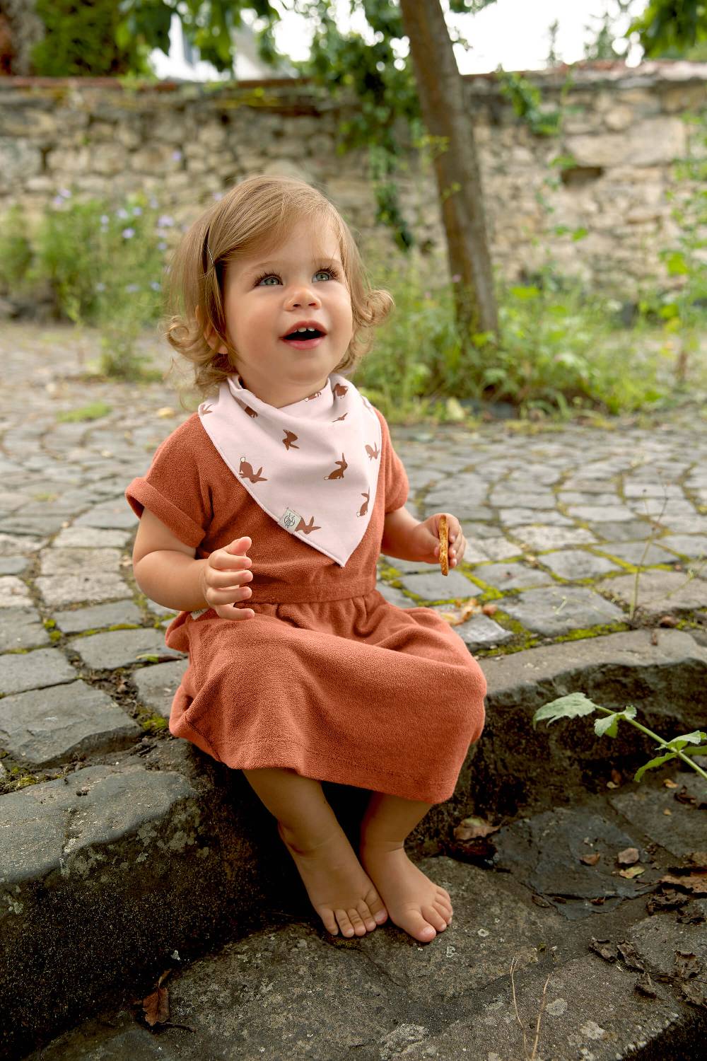 Lässig Dreieckstuch Baby (2 Stk) - Bandana, Little Forest Hase Schlussverkauf