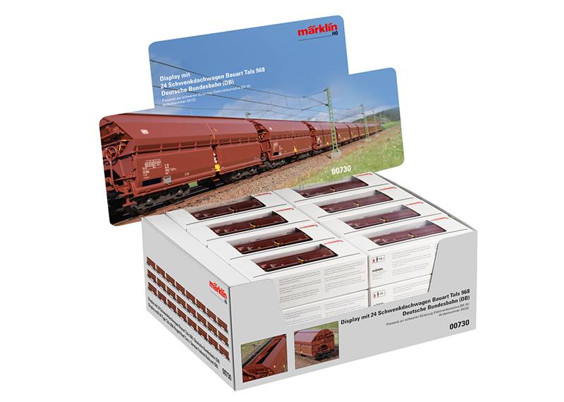 Märklin Display Schwenkdachwagen Bauart Tals 968 VIP-Rabatte