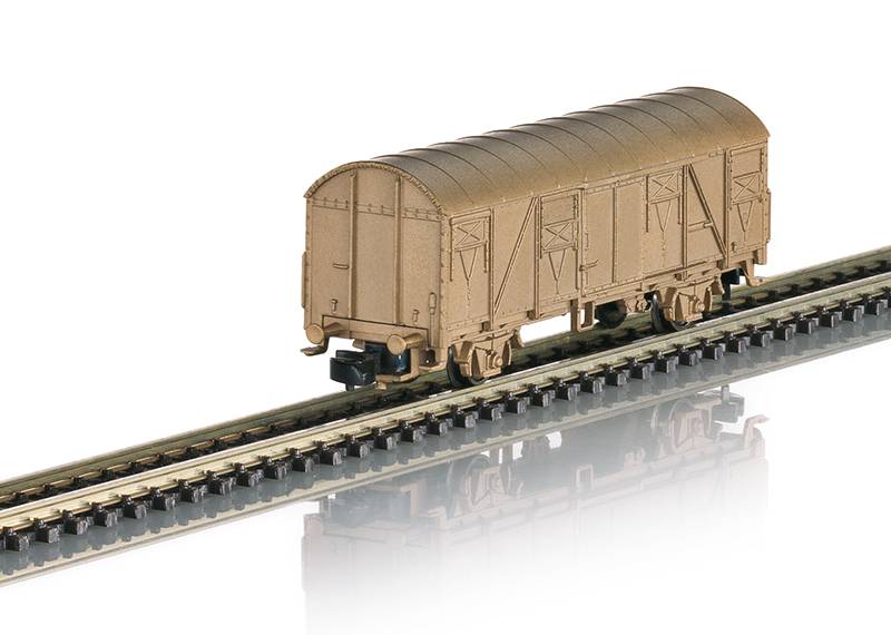 Märklin Gedeckter Güterwagen in Echtbronze