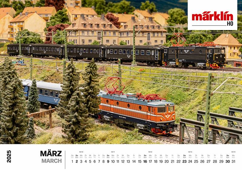 Märklin Märklin-/Trix-Wandkalender 2025 Begrenzte Freigabe