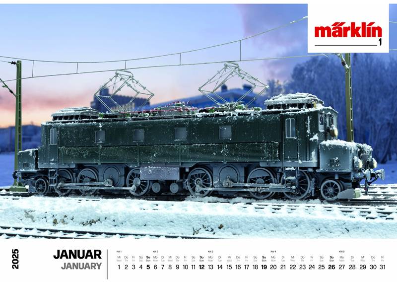 Märklin Märklin-/Trix-Wandkalender 2025 Begrenzte Freigabe