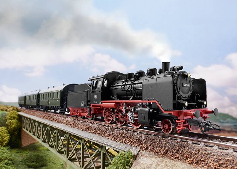 Märklin Digital-Startpackung "Nebenbahn mit BR 24" Schlussverkauf